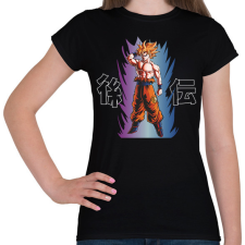 PRINTFASHION Goku - Női póló - Fekete női póló