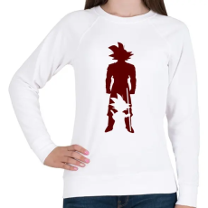 PRINTFASHION Goku - Női pulóver - Fehér