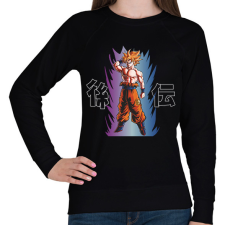 PRINTFASHION Goku - Női pulóver - Fekete női pulóver, kardigán