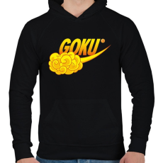 PRINTFASHION GOKU Sport - Férfi kapucnis pulóver - Fekete