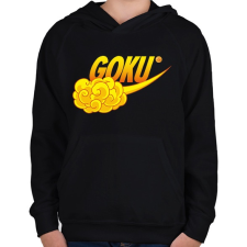 PRINTFASHION GOKU Sport - Gyerek kapucnis pulóver - Fekete gyerek pulóver, kardigán