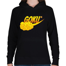 PRINTFASHION GOKU Sport - Női kapucnis pulóver - Fekete női pulóver, kardigán