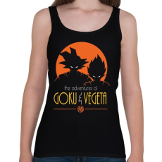 PRINTFASHION GOKU / VEGETA - Női atléta - Fekete