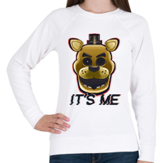 PRINTFASHION GOLDEN FREDDY - Női pulóver - Fehér