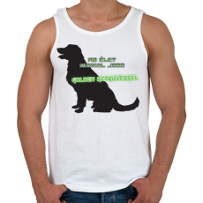 PRINTFASHION Golden retriever - Férfi atléta - Fehér