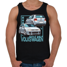 PRINTFASHION golf 4 - Férfi atléta - Fekete