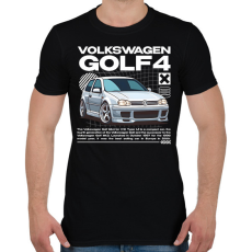 PRINTFASHION Golf 4 streetwear - Férfi póló - Fekete