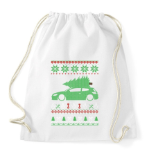 PRINTFASHION Golf Xmas - Sportzsák, Tornazsák - Fehér tornazsák
