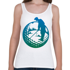 PRINTFASHION Golfozó férfi - Női atléta - Fehér