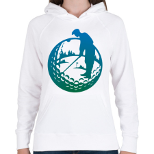 PRINTFASHION Golfozó férfi - Női kapucnis pulóver - Fehér női pulóver, kardigán