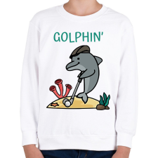 PRINTFASHION Golphin - Gyerek pulóver - Fehér gyerek pulóver, kardigán