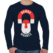 PRINTFASHION Gomba mágnes gombász ajándék - Férfi hosszú ujjú póló - Sötétkék férfi póló