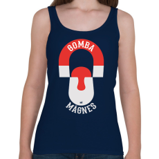 PRINTFASHION Gomba mágnes gombász ajándék - Női atléta - Sötétkék