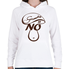 PRINTFASHION Gomba nő - vicces ajándék gombász hölgyeknek - Női kapucnis pulóver - Fehér női pulóver, kardigán