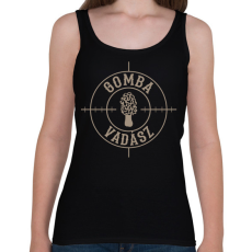 PRINTFASHION Gomba vadász gombász ajándék - Női atléta - Fekete