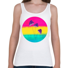 PRINTFASHION Gombácskák - Női atléta - Fehér női trikó