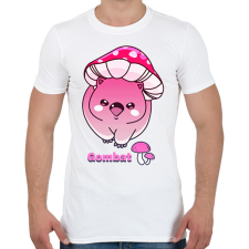 PRINTFASHION Gombat  - Férfi póló - Fehér férfi póló