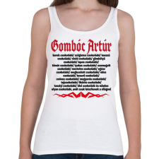 PRINTFASHION Gombóc Artúr és a világ összes csokoládéja - Női atléta - Fehér női trikó