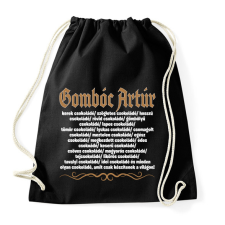 PRINTFASHION Gombóc Artúr és a világ összes csokoládéja - Sportzsák, Tornazsák - Fekete tornazsák