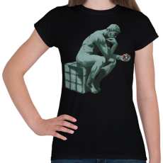 PRINTFASHION Gondolkodás - Női póló - Fekete
