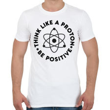 PRINTFASHION Gondolkodj pozitívan - Férfi póló - Fehér férfi pulóver, kardigán