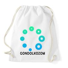 PRINTFASHION Gondolkozom - Sportzsák, Tornazsák - Fehér tornazsák