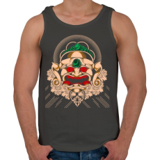 PRINTFASHION Gonosz maszk - Férfi atléta - Sötétszürke