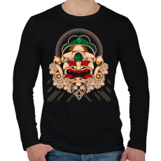 PRINTFASHION Gonosz maszk - Férfi hosszú ujjú póló - Fekete