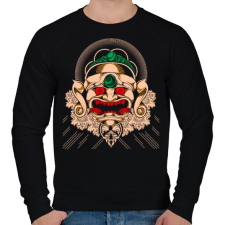 PRINTFASHION Gonosz maszk - Férfi pulóver - Fekete férfi pulóver, kardigán