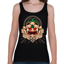 PRINTFASHION Gonosz maszk - Női atléta - Fekete női trikó