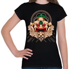 PRINTFASHION Gonosz maszk - Női póló - Fekete női póló