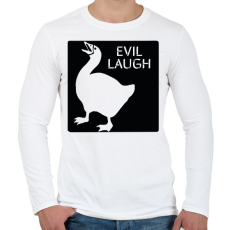 PRINTFASHION Gonosz nevetés - Férfi hosszú ujjú póló - Fehér