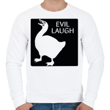 PRINTFASHION Gonosz nevetés - Férfi pulóver - Fehér férfi pulóver, kardigán