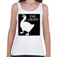 PRINTFASHION Gonosz nevetés - Női atléta - Fehér női trikó