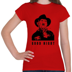 PRINTFASHION GOOD NIGHT - Női póló - Piros