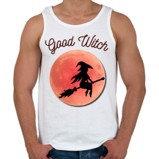 PRINTFASHION Good Witch - Férfi atléta - Fehér