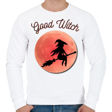 PRINTFASHION Good Witch - Férfi pulóver - Fehér