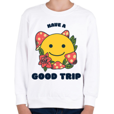 PRINTFASHION goodtrip - Gyerek pulóver - Fehér gyerek pulóver, kardigán