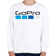 PRINTFASHION GoPro Logó - Gyerek pulóver - Fehér