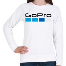 PRINTFASHION GoPro Logó - Női pulóver - Fehér