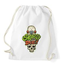PRINTFASHION Gördeszka - skate or die - Sportzsák, Tornazsák - Fehér tornazsák