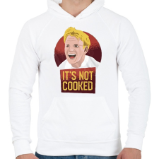 PRINTFASHION Gordon Ramsay - Férfi kapucnis pulóver - Fehér férfi pulóver, kardigán