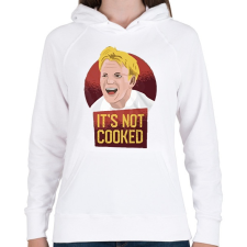 PRINTFASHION Gordon Ramsay - Női kapucnis pulóver - Fehér női pulóver, kardigán