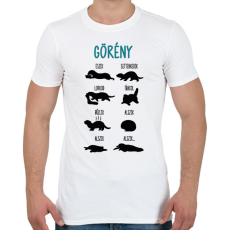 PRINTFASHION Görény - Férfi póló - Fehér