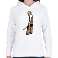 PRINTFASHION Gorilla baseball ütővel - Női kapucnis pulóver - Fehér