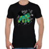 PRINTFASHION Gorilla Faces - Férfi póló - Fekete