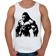 PRINTFASHION Gorilla  - Férfi atléta - Fehér
