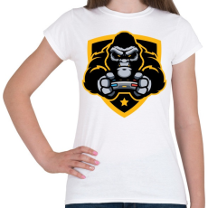 PRINTFASHION Gorilla Gamer - Női póló - Fehér