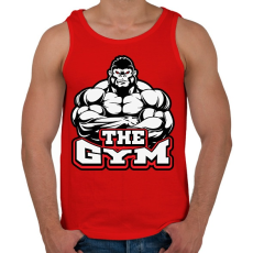 PRINTFASHION Gorilla GYM - Férfi atléta - Piros
