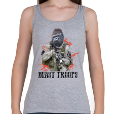 PRINTFASHION Gorilla hadsereg - Női atléta - Sport szürke női trikó